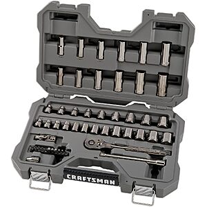 49-Pc Craftsman OVERDRIVE Mechanics Tool Set $55.65 + Free S&H