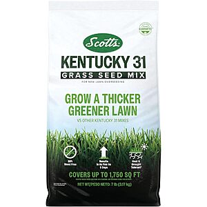 7-lb Scotts Kentucky 31 Grass Seed Mix $15 