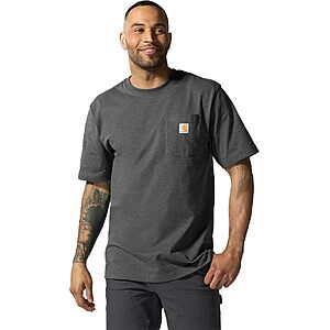 Carhartt Men's Iconic K87 Pocket T-Shirt: Black $14, Carbon Heather
