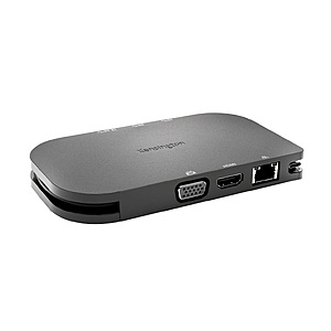 Kensington SD1610P USB-C Mobile 4K Dock w/ Pass-Through Charging $15 + Free S&H w/ Amazon Prime