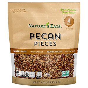 Select Accounts: 16-Oz Nature's Eats Pecan Pieces $6.15 w/ S&S