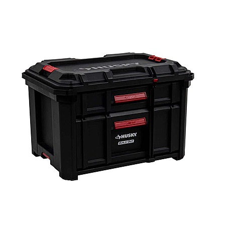 Husky Build-Out 22 in. Modular Tool Storage 2-Drawer Tool Box Home Depot YMMV $12.5