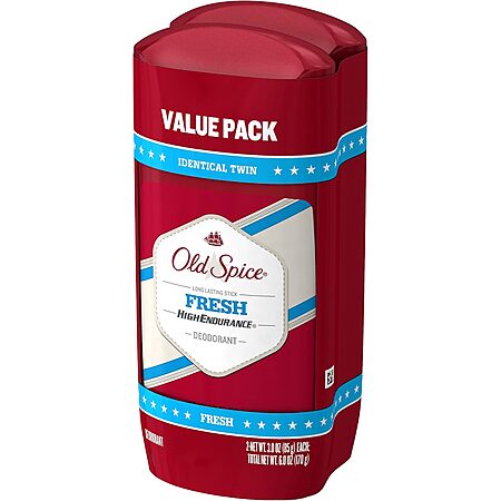 2-Pk 3-Oz Old Spice High Endurance Long Lasting Deodorant Sticks (Fresh Scent) $3.60