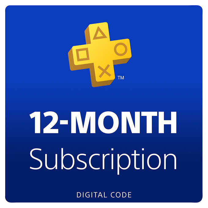 Costco Members 12 Month Playstation Plus Membership Digital