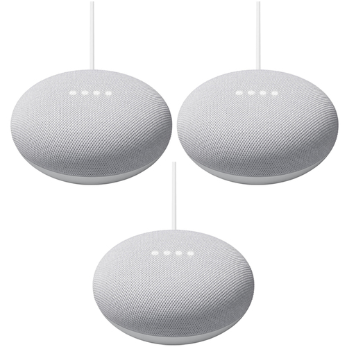 3 Pack Google Nest Mini Smart Speakers 2nd Gen Various Colors
