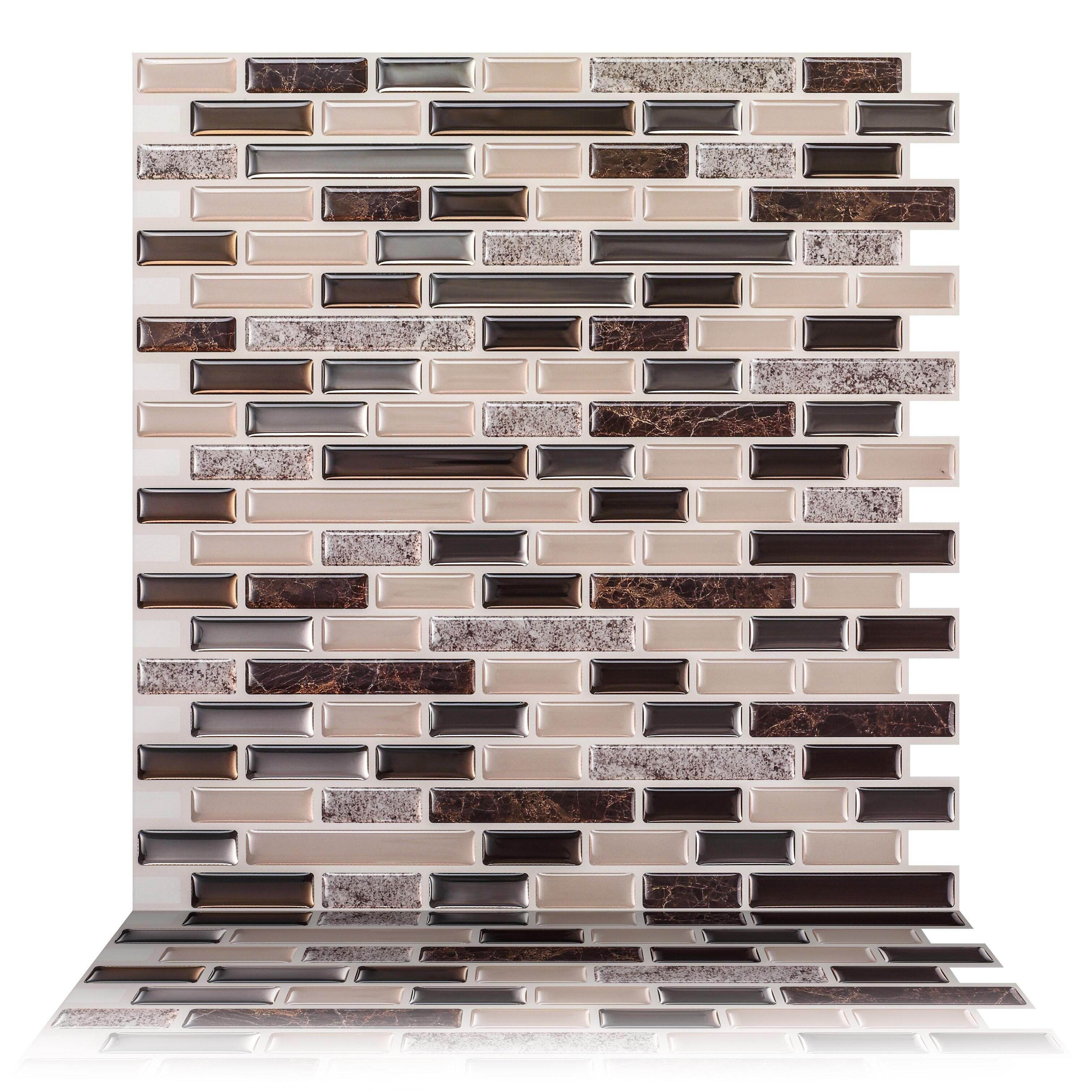 10 Pack Tic Tac Tiles 12 X 12 Peel Stick Backsplash Kitchen Tile