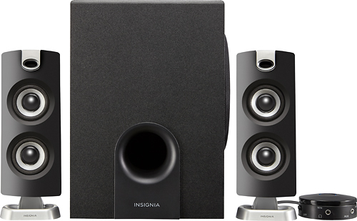 Insignia 2 1 Bluetooth Speaker System 3 Piece Black