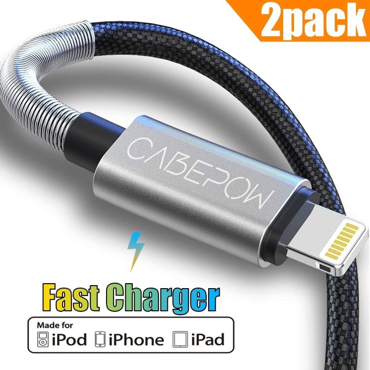 Save 72% on 2pack 3ft iphone charger cable $3.91