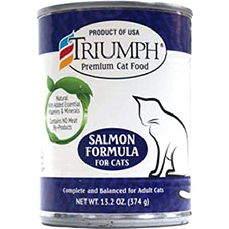 Triumph Salmon Canned Cat Food, Case Of 12, 13.2 Oz.  Amazon Prime $19.55