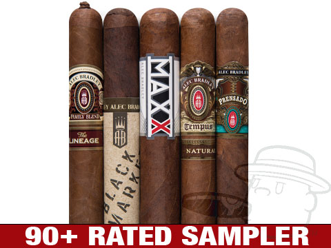 Alec Bradley 90-Rated 5-Cigar Sampler & Double Blade Cigar ...
