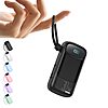 Nusyddy 30W Fast Charging 10000mAh Compact Power Bank w/ Built in USB-C Cable (Black/White) - $8.99