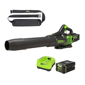 Greenworks brushless 730 CFM 80V Jet Blower with 2.5Ah Battery and Rapid Charger - $189.99