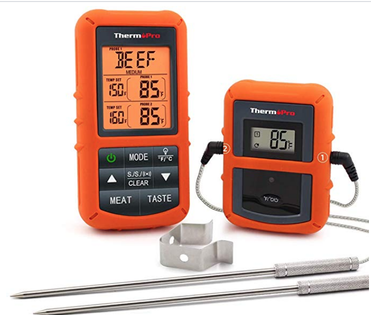 ThermoPro TP20 Wireless Remote Digital Cooking Food Meat Thermometer with Dual Probe for Smoker Grill BBQ Thermometer $20.99