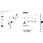 At Costco - AirPods Pro (2nd generation, (USB-C) with AppleCare+ (Costco Members) $199.99