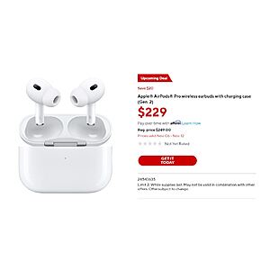 Staples airpods sales pro in stock