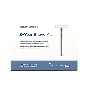 Henson Shaving Handle, Stand, 100 Razor Blades at BJs for $69.99 plus S+H - $69.99