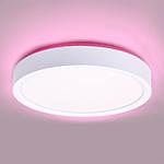Lowes In-Store YMMV : Project Source WiFi Color Change Flush Mount 11.81-in White Flush Mount Light - $27.99 Orig $79.98