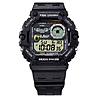 Casio Mens Digital Wristwatch Tide/Moon Graph Display Fishing Timer 10-Yr Battery 100M Wr Led Backlight Stopwatch Risin Black $34.92