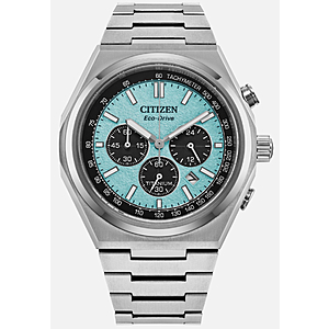 Refurbished Citizen Men 's Sport Luxury Chronograph Titanium Eco-Drive Silver Watch 43 MM CA4610-85M $212