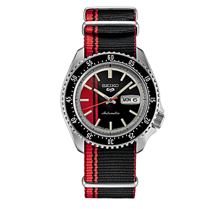 Seiko 5 Sports Series Special Creation Mens Watch - Black/Red  Model SRPK71 $245