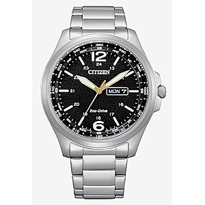 44mm Citizen Men's Silver Tone Stainless Steel Bracelet Watch $140 + Free S&H