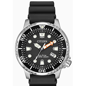 Citizen 44mm Eco Promaster Dive in Black Polyurethane & Stainless Steel $200 + Free S&H