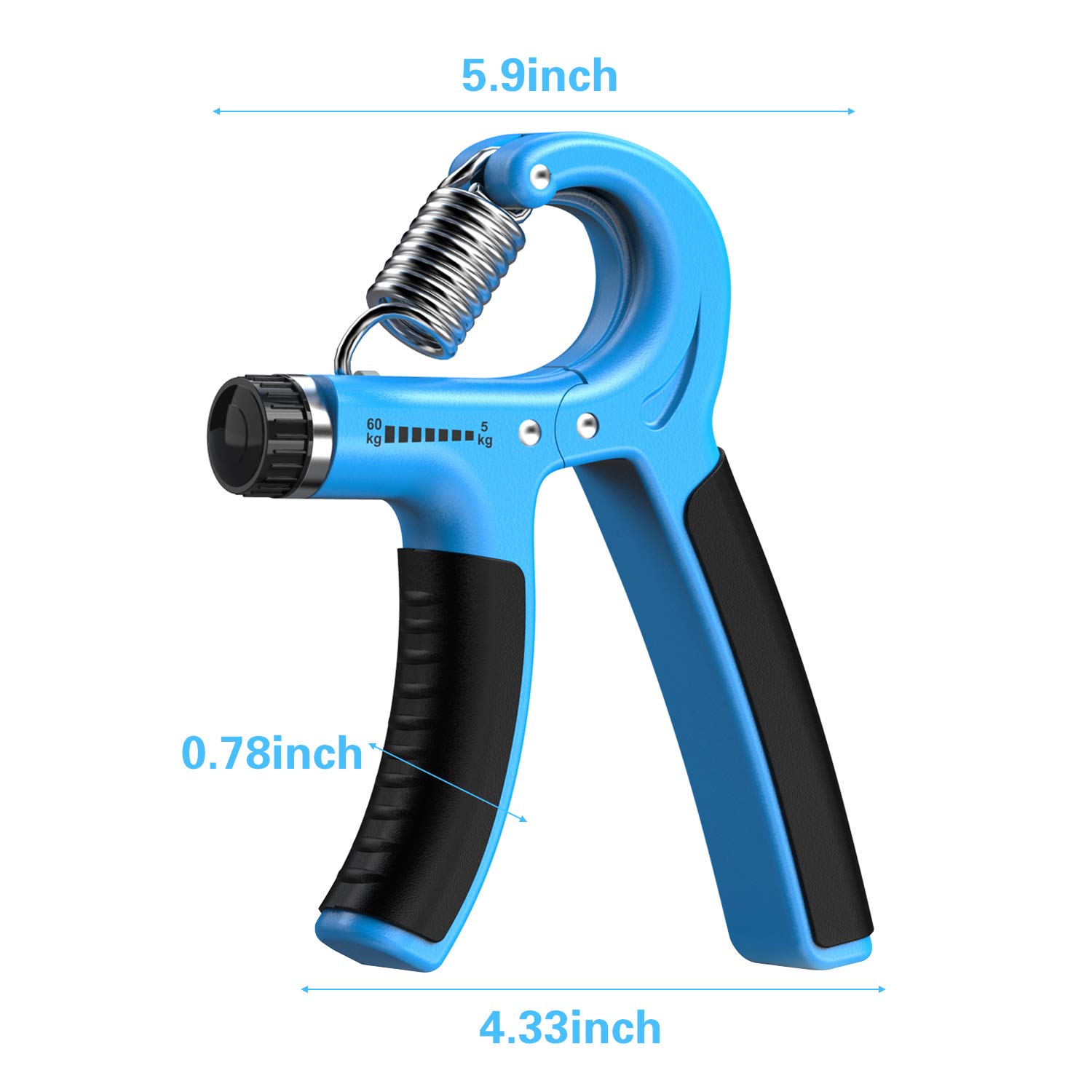 Longang Hand Grip Strengthener with Adjustable Resistance 11-132 Lbs (5-60kg), Wrist Strengthener, Forearm Gripper, Hand Workout Squeezer, Grip strength Trainer $3.99