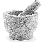 Granite Mortar and Pestle Set for Guacamole Spice Salads, 6 Inch - 2 Cup Capacity $13.79