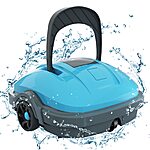 WYBOT Cordless Robotic Pool Cleaner, Automatic Pool Vacuum, Powerful Suction, IPX8 Waterproof, Dual-Motor, 180μm Fine Filter for Above/In Ground Flat Pool Up to 525 Sq.Ft $159.99