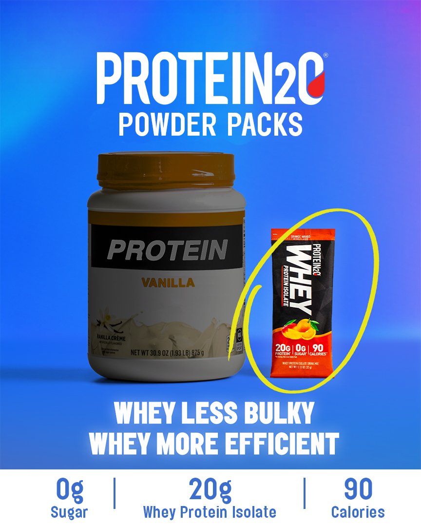 Protein2o Whey Protein Powder Sample via Amazon Alexa or Google Assistant