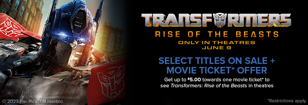 $5 Fandango Promo Code for Transformers: Rise of the Beasts w/ Select VUDU Purchases (Paramount titles)