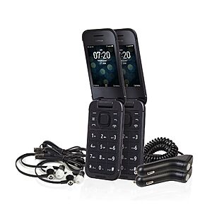 New QVC Customers: Tracfone 2.8" Nokia Flip 2760 with 1200 Talk/Text/Data Plan 2 Pack $  36 after coupon, free S&H