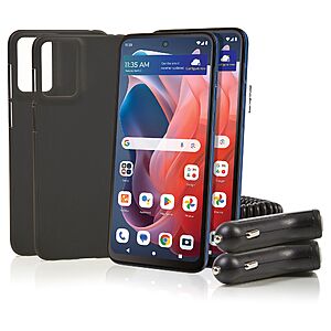 2-Pack Tracfone Motorola Moto G Play '24 Smartphone with 1500 Min/Text/1.5GB Data $59.98 + Free Shipping (New QVC Customers) $60