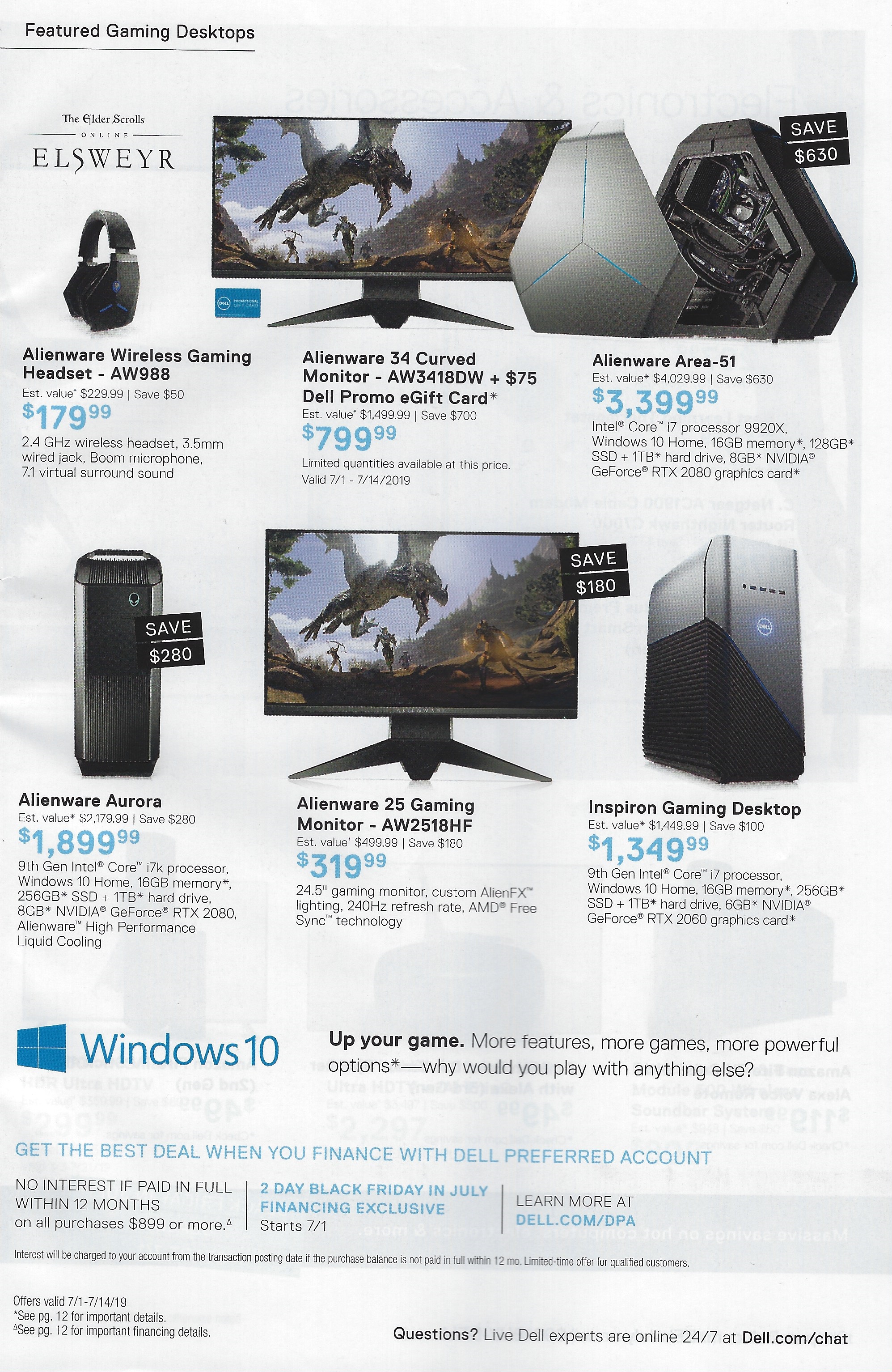 Dell Alienware Aw3418dw 34 Inch Curved 1440p 120hz Gaming Monitor 799 99 Plus 75 Promo Dell Egift Card Page 2 Slickdeals Net