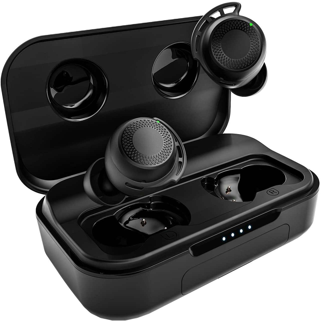 Amazon: AMINY U-Air6 Sport Bluetooth Earphones IPX8 Waterproof 100Hrs Playtime Touch Control Wireless Earphones Built-in Mic $12.99