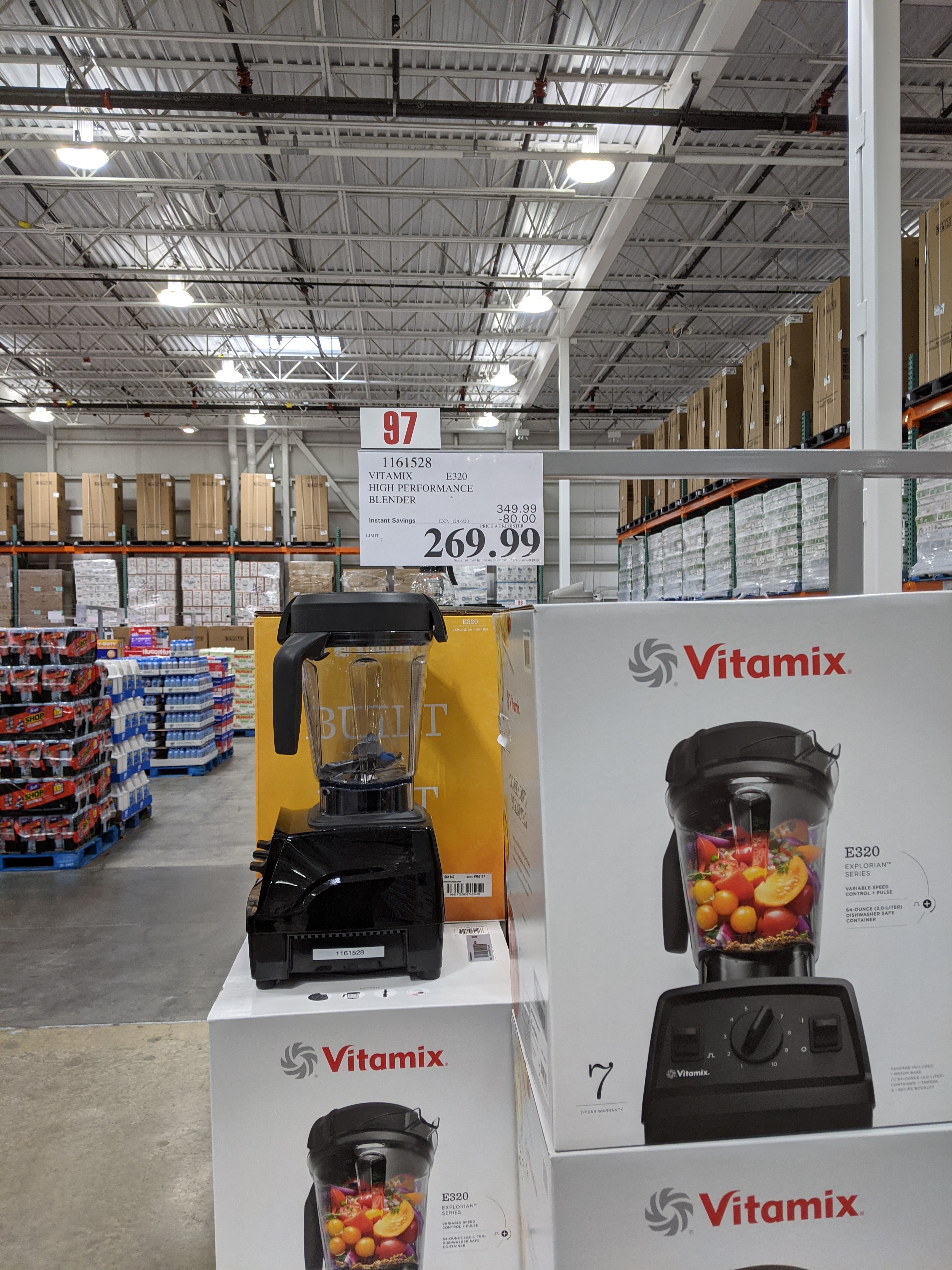 Vitamix E320 at Costco Business Center $269, down from $349 $269.99