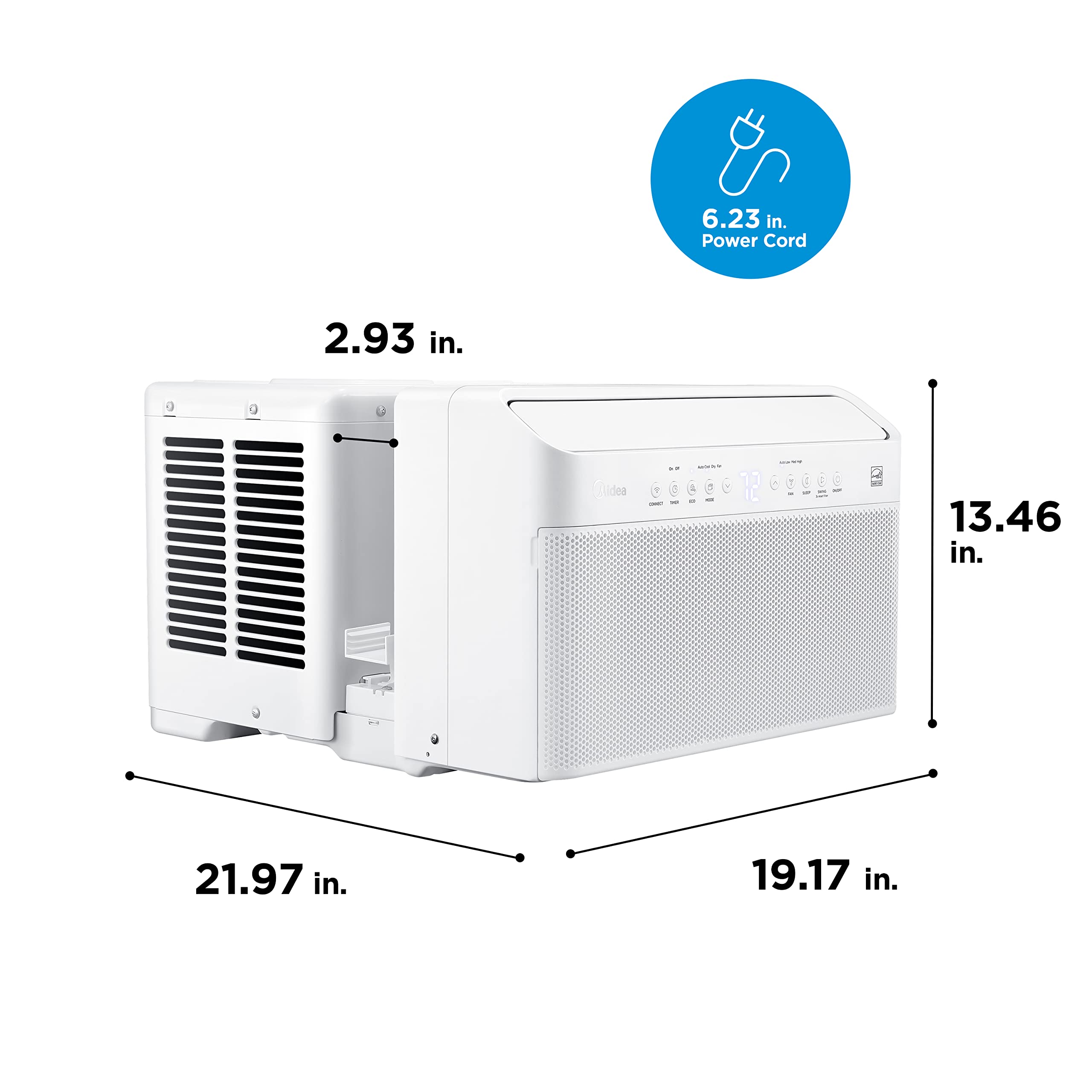 Midea 8,000 BTU U-Shaped Smart Inverter Window Air Conditioner $219