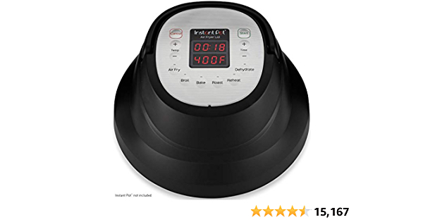 Instant Pot Air Fryer Lid 6 in 1, No Pressure Cooking Functionality, 6 Qt, 1500 W - $49