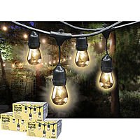 Costco Feit Outdoor Weatherproof String Light Set 48 Ft 24 Light Sockets Includes 36 Bulbs Per Set 59 99 Plus 3 S H Min 3 Order Regular Price 68 Shipped