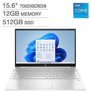 HP Pavilion 15.6" Touchscreen Laptop - 12th Gen Intel Core i5-1235U - 1080p - Windows 11 - $499