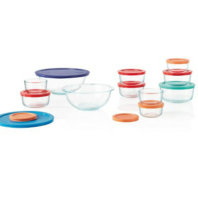 Pyrex 22pc Glass Mixing Bowl And Food Storage Set : Target : $17.49 + Fs w/ red card. no rebate needed
