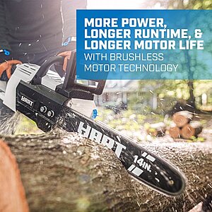 Walmart Hart battery powered chain saw clearance 50 12 and 75