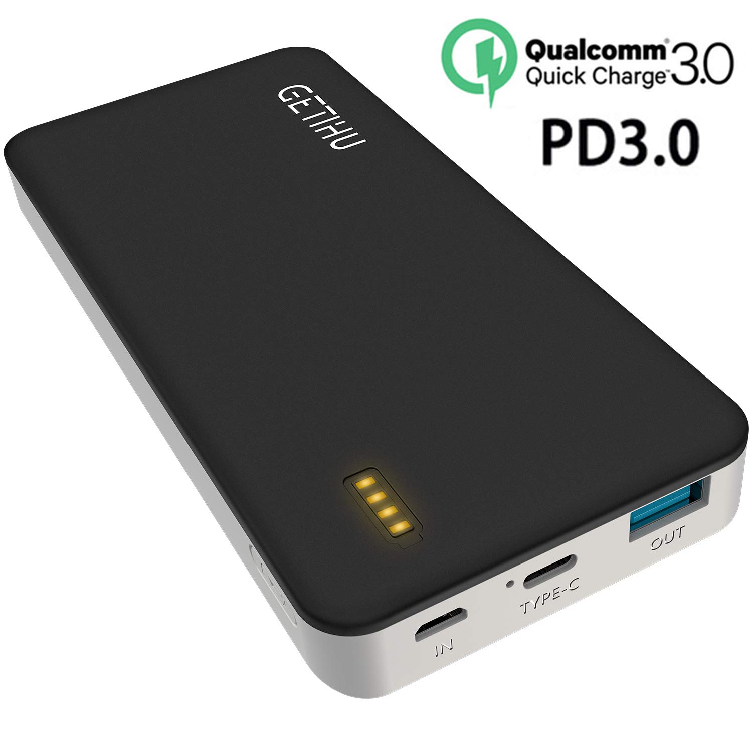 GETIHU USB C 10000mAh PD/QC3.0 Power Bank 18W $13 (Amazon)