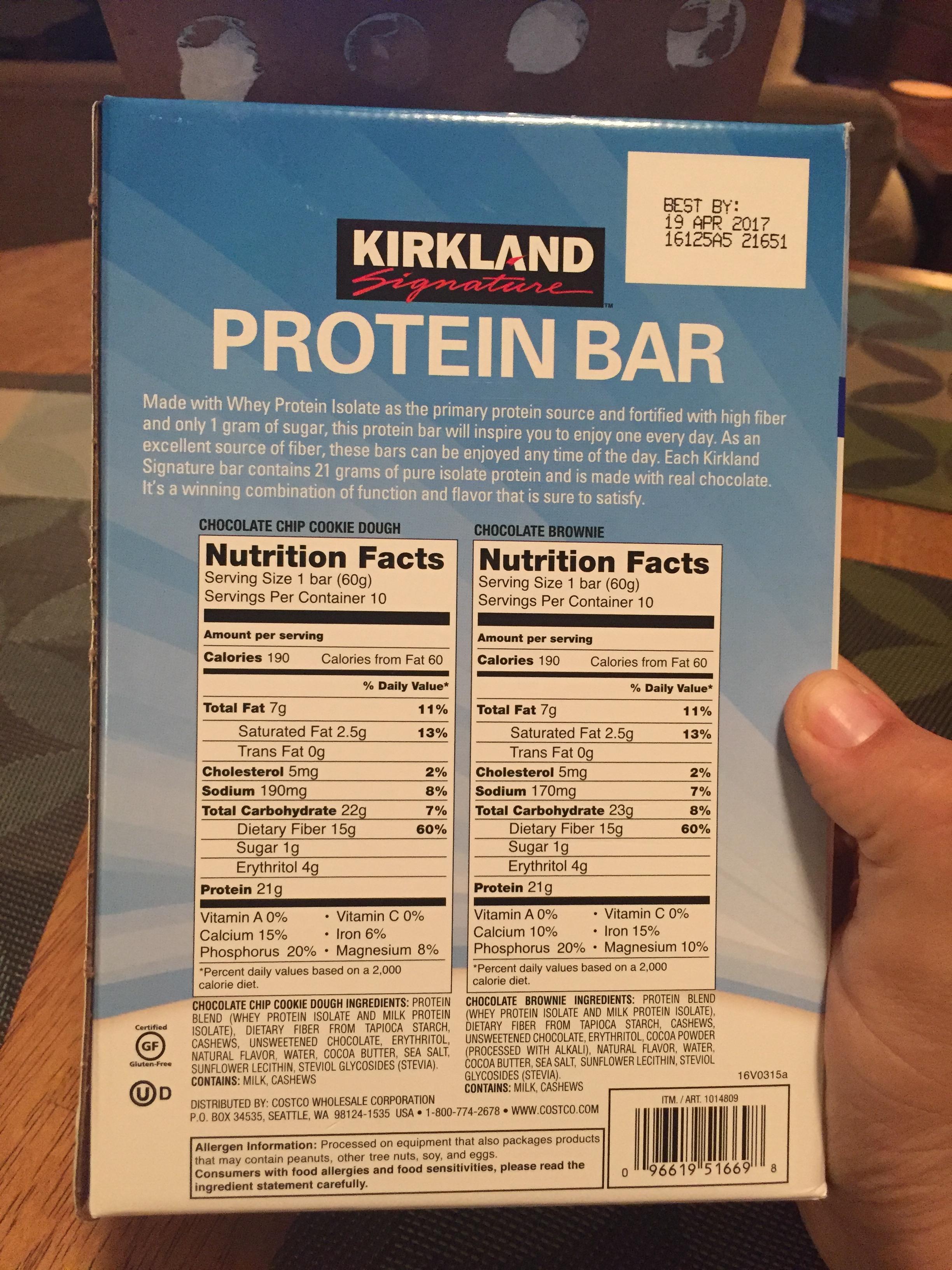 Kirkland Signature Protein Bars - Bodybuilding.com Forums