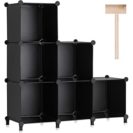 Cube Storage Organizer 6-Cube Closet Storage Shelves with Wooden Hammer DIY $20.29 + free shipping