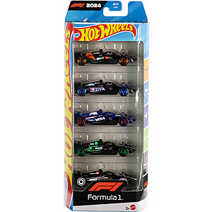 Select Best Buy Stores: 5-Pack Hot Wheels Formula 1 Toy Cars (1:64 Scale) .90 + Free Store Pickup