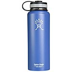 Hydro Flask Stainless Steel Water Bottles: 40oz (Everest Blue) $26.80; 64oz Growler (Copper Brown) $37.99