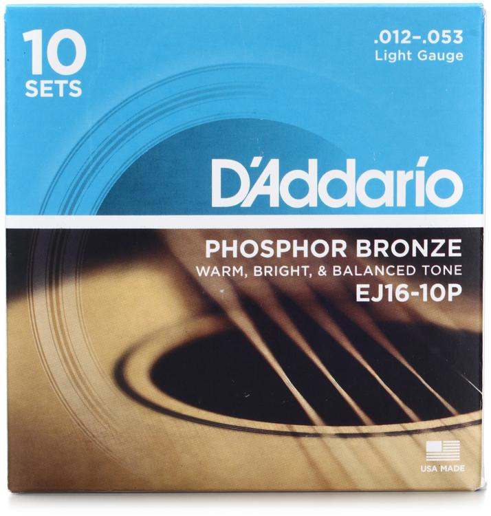 10-Pack of D'Addario EJ16 or EJ26 strings with 2 free micro tuners - $54.99 F/S @ Sweetwater
