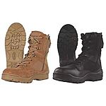 Tru-Spec Men's Tactical Assault Side Zipper Boots (Black/Coyote) - $45 + Free Shipping