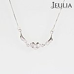 Jeulia Sterling Silver Angle Heart Design Women's Necklace - $28.54 AC + Free Shipping